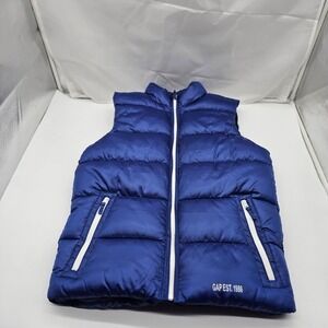 Gap Kids Lined Blue Puffer Vest Youth Kids Size XXL  Fall Winter
